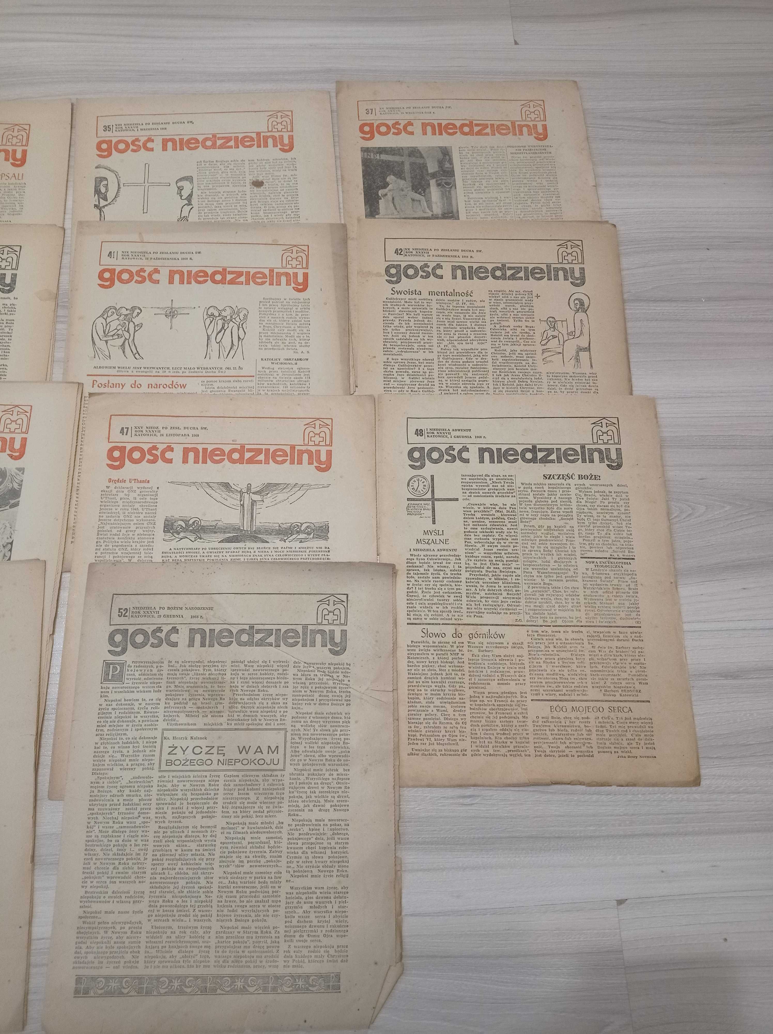 Gość niedzielny, tygodnik katolicki 8-12.1968