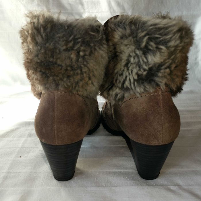 Tamaris botki ocieplane roz. 37 dł. wkł.23,5 cm- skóra -stan bdb