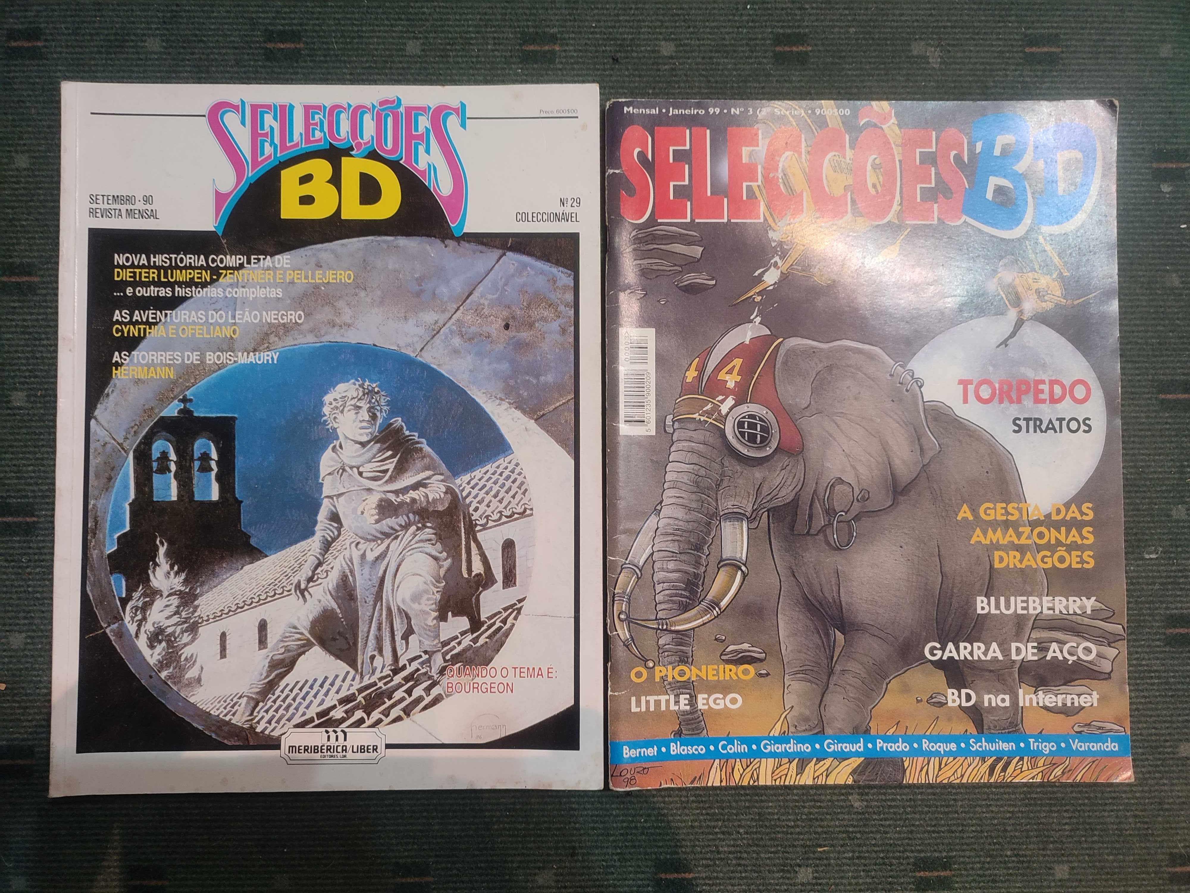Lote 10 revistas Selecções BD