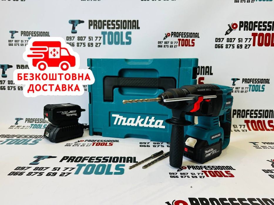 Акумуляторний безщітковий Перфоратор DHR202 Аккумуляторный 36V-8A