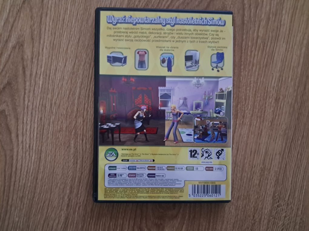The Sims 2 Młodzieżowy Styl Akcesoria PC CD