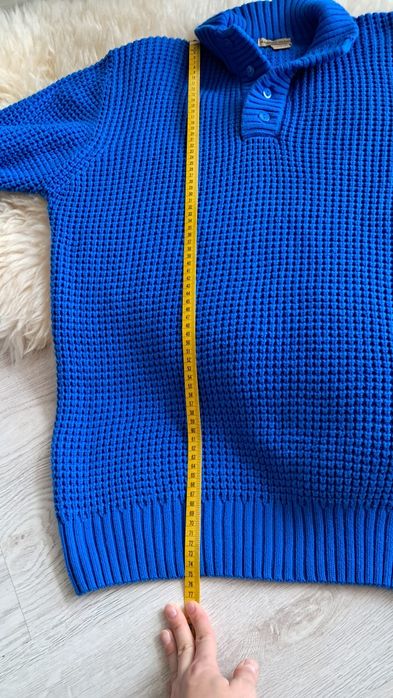 Sweter golf oversize chabrowy damski Angelo Gianni r. M 100 % bawełna