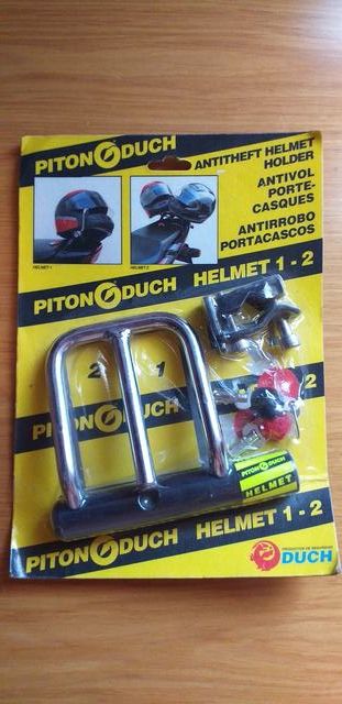 Cadeado mota para capacetes - novo Piton Duch