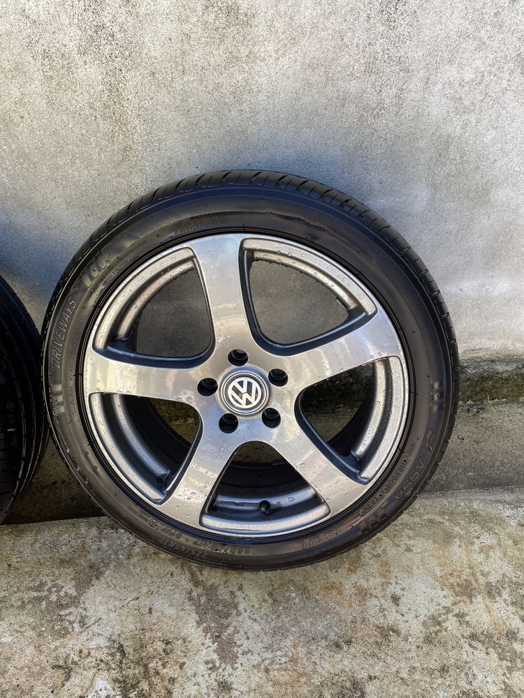 Jantes VW 17’’ 5x112 com pneus novos!!