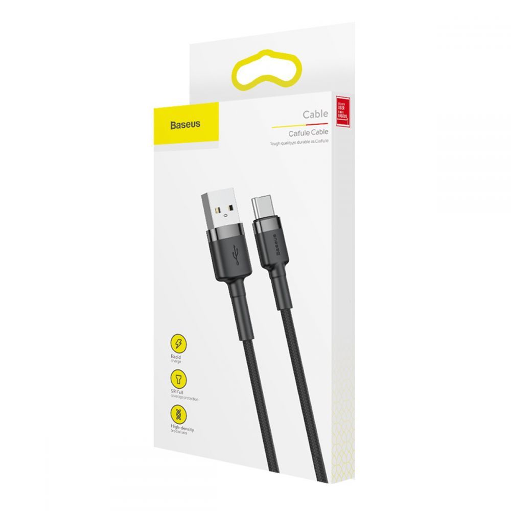 Baseus Cafule Type-C Cable 100Cm Grey/Black