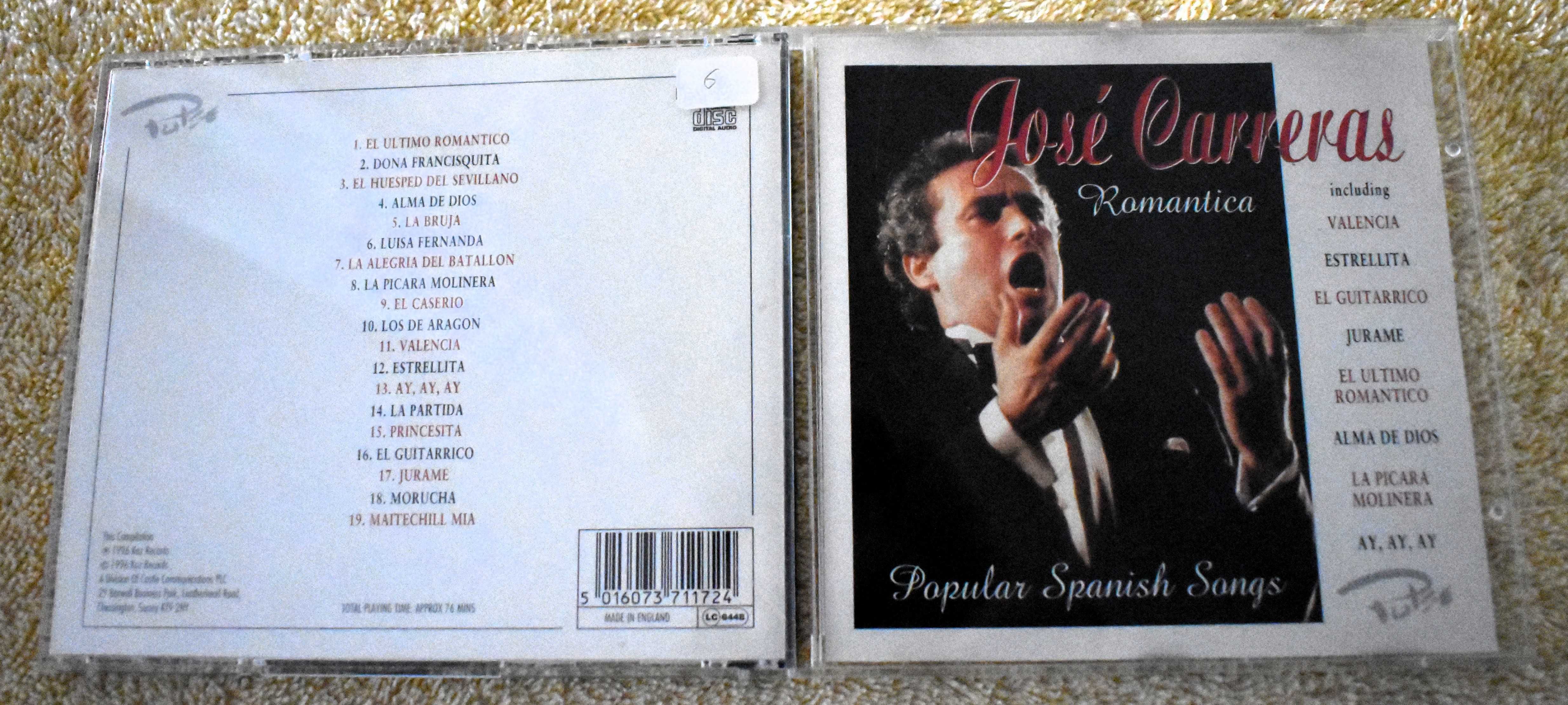 José Carreras - Romantica, Popular Spanish Songs