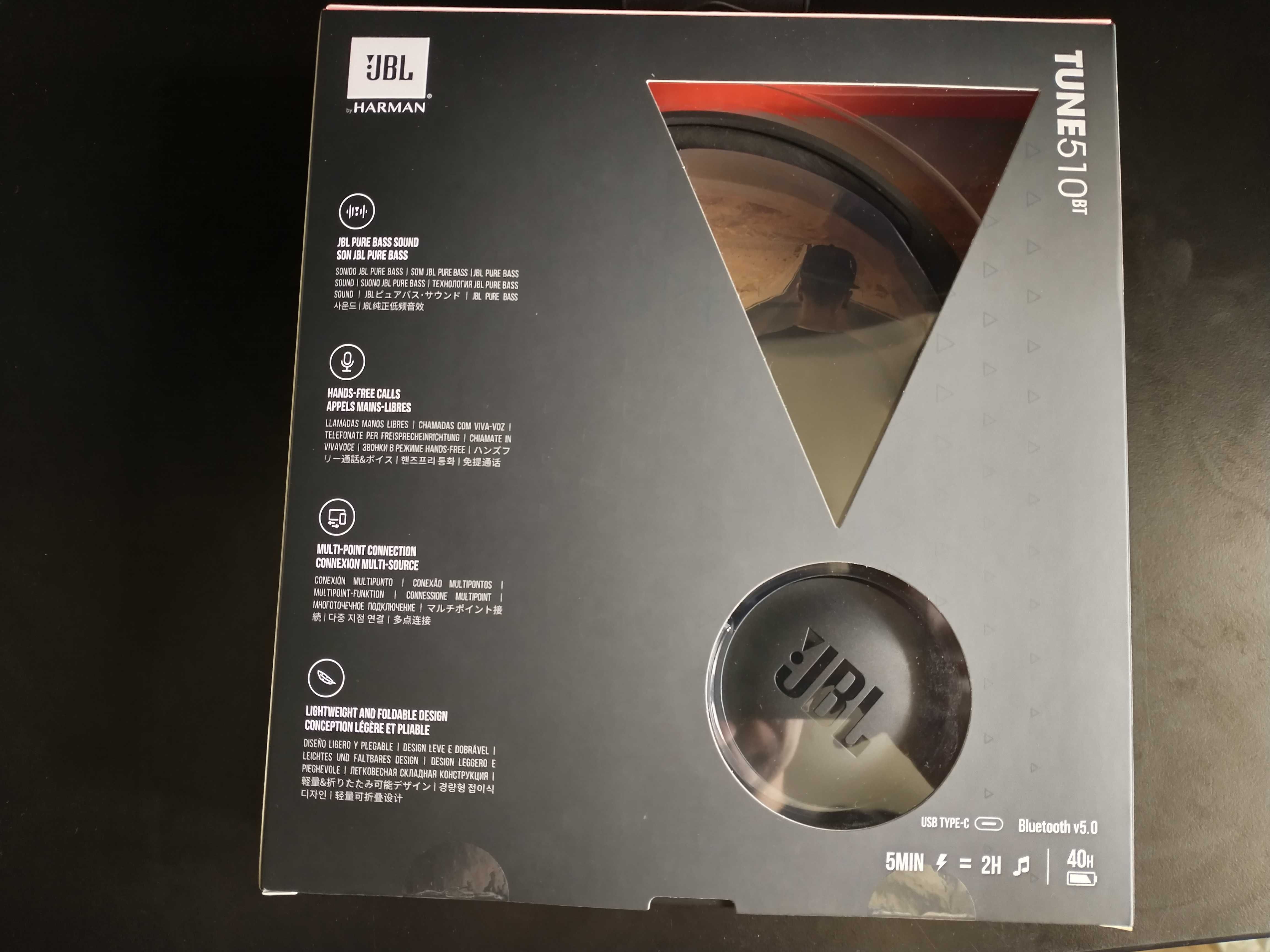 NOWE Słuchawki JBL Tune 510 BT Czarne Bluetooth