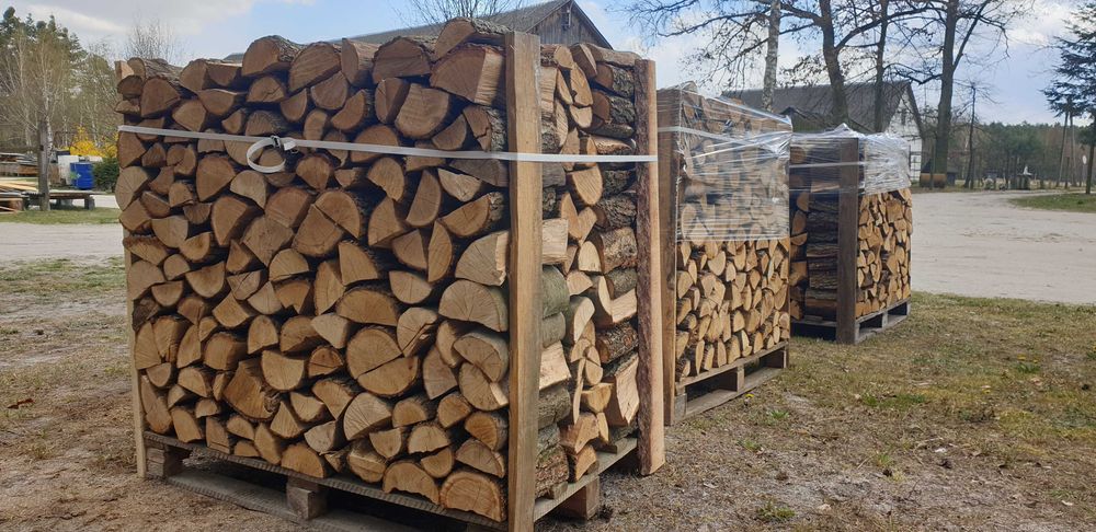 Drewno kominkowe sezonowane grab dąb brzoza suche hurt/detal