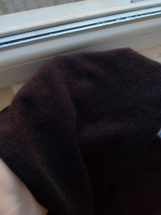 Шоколадний кашеміровий шарф від FTC Cashmere