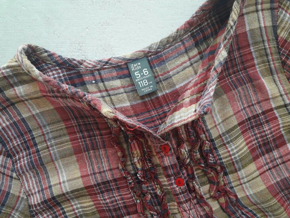 ZARA 116 118 bluzka tunika hipsterska boho etno