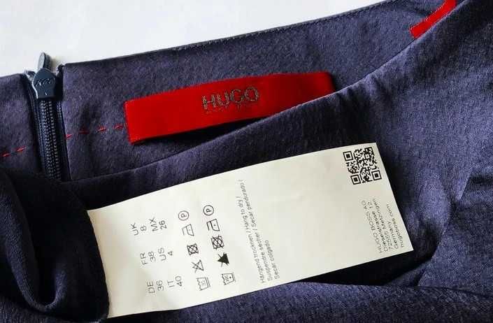 Hugo Boss spódnica rozkloszowana z kieszeniami,plisy S