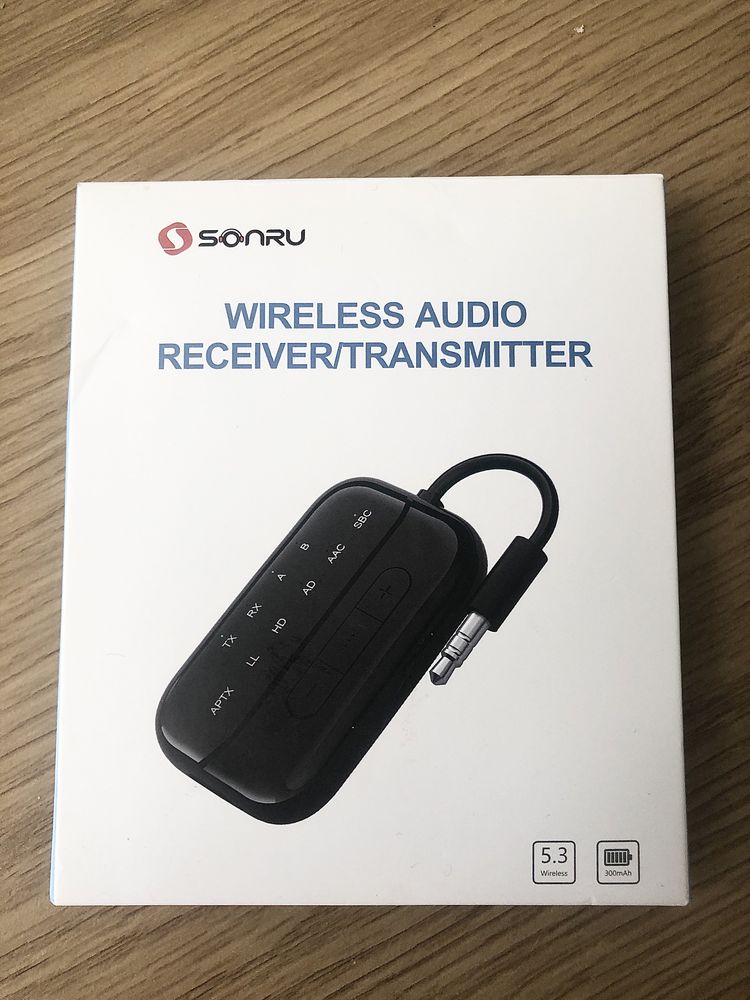 Bluetooth-передавач-приймач, бездротовий адаптер 2-в-1 v5.3,