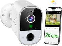2 Sztuki Kamera Zewnętrzna Bezprzewodowa Ip Wifi 2k/4mp 2,4ghz Ip65