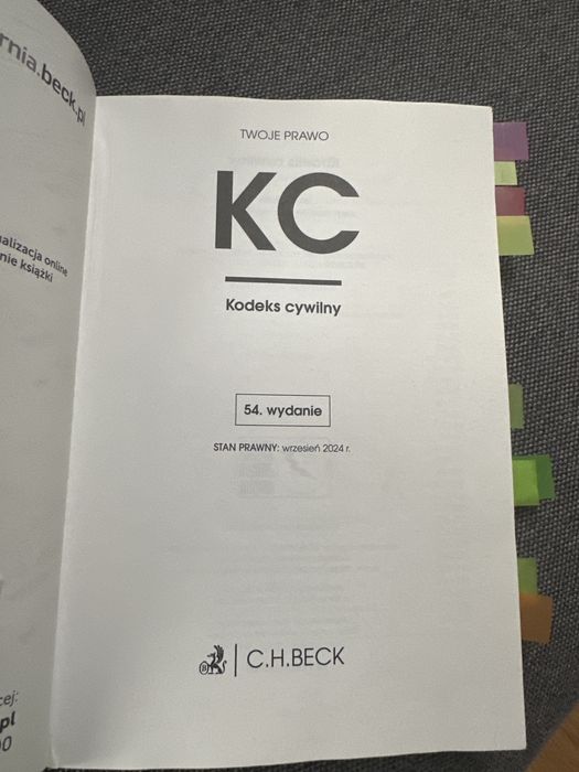 Kodeks cywilny 2024 Beck 2025