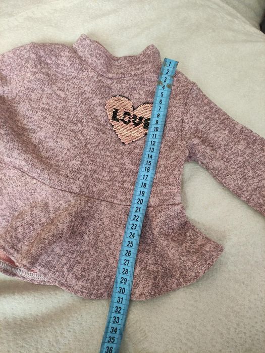 Тёплый костюм для малышки 6-18 мес .