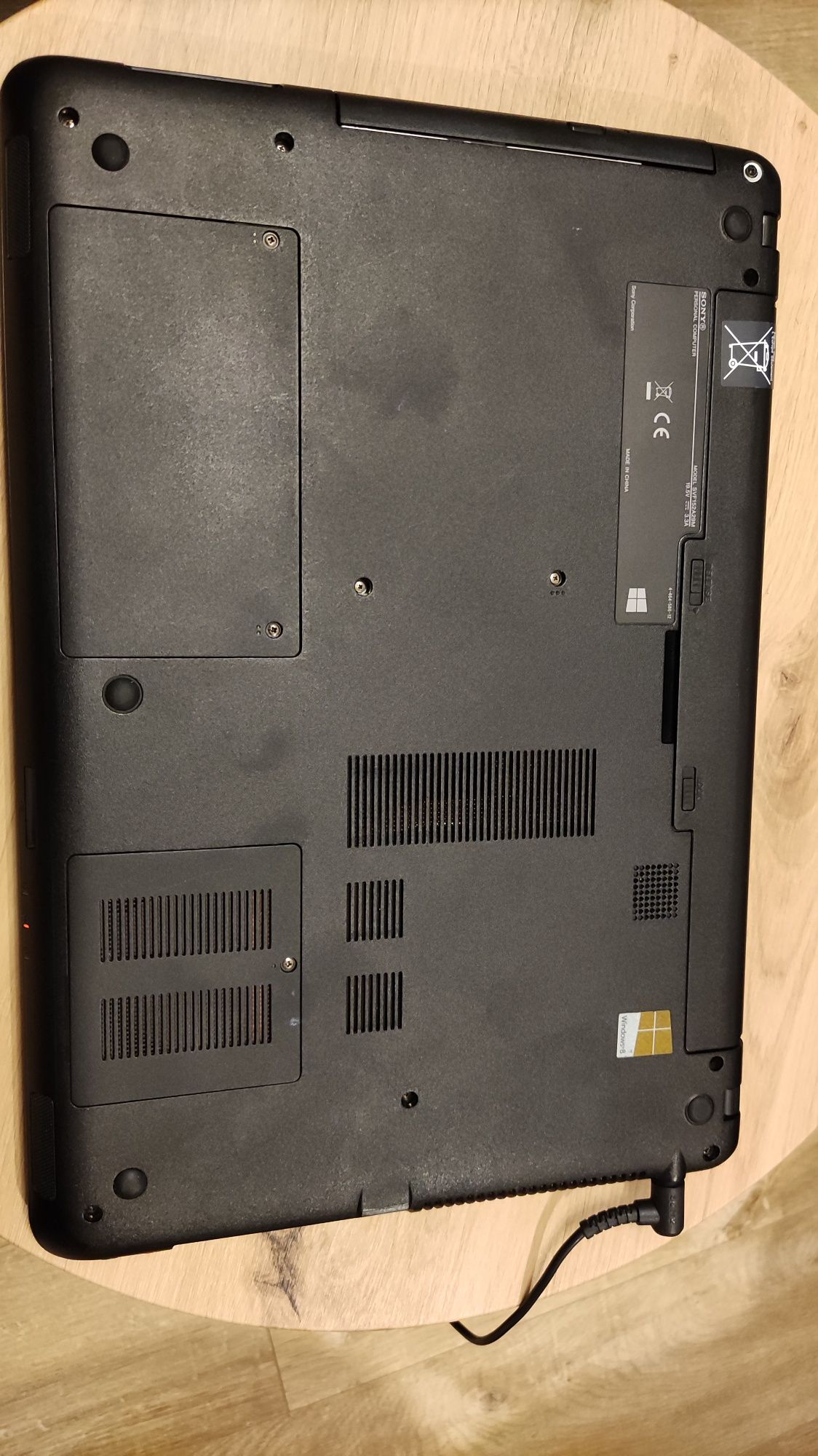 Laptop Sony Vaio SVF152A29M komputer czarny ekran dotykowy