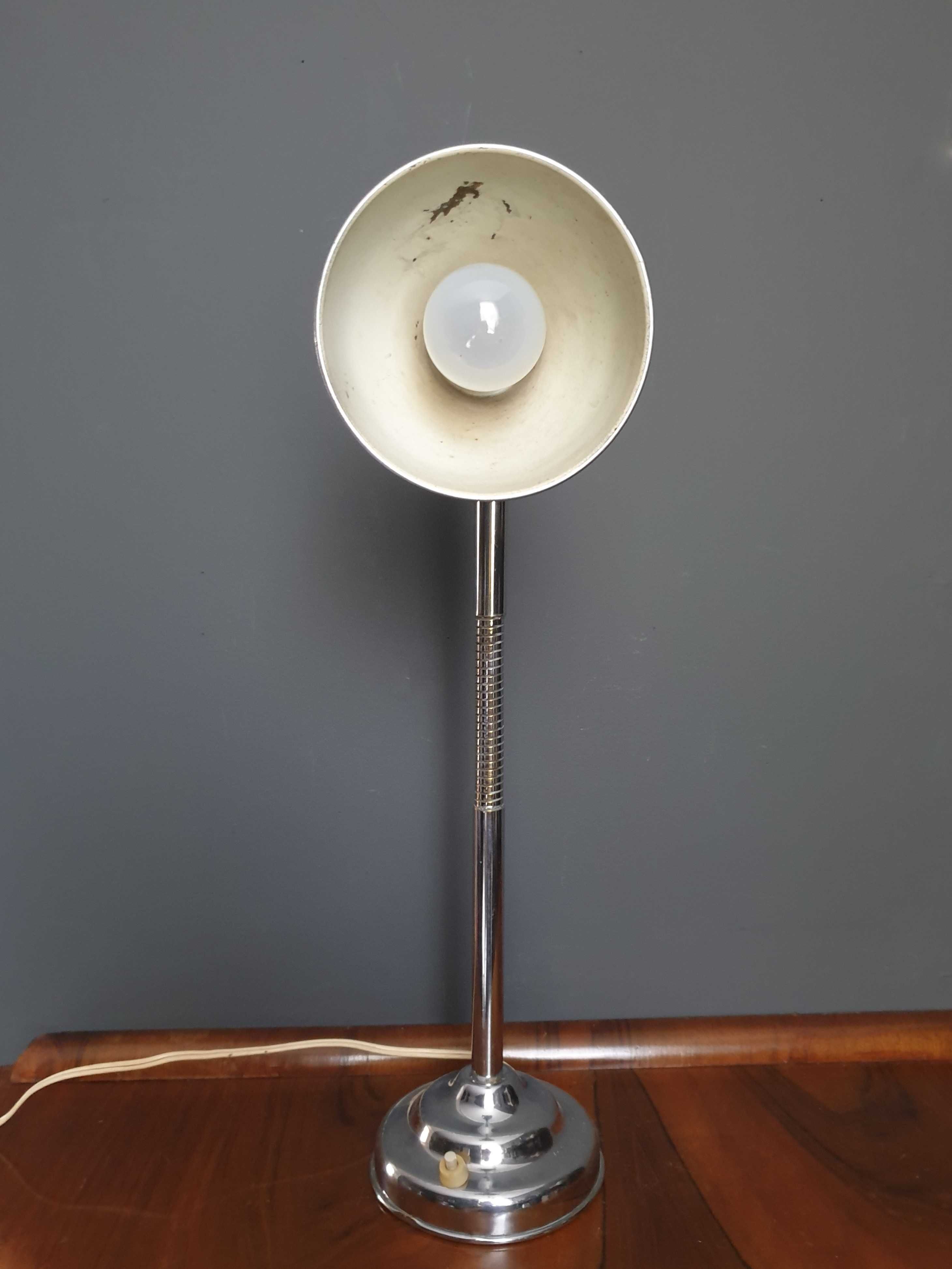 Przedwojenna LAMPA biurkowa Art Deco Bauhaus Francja 1920 - 1930