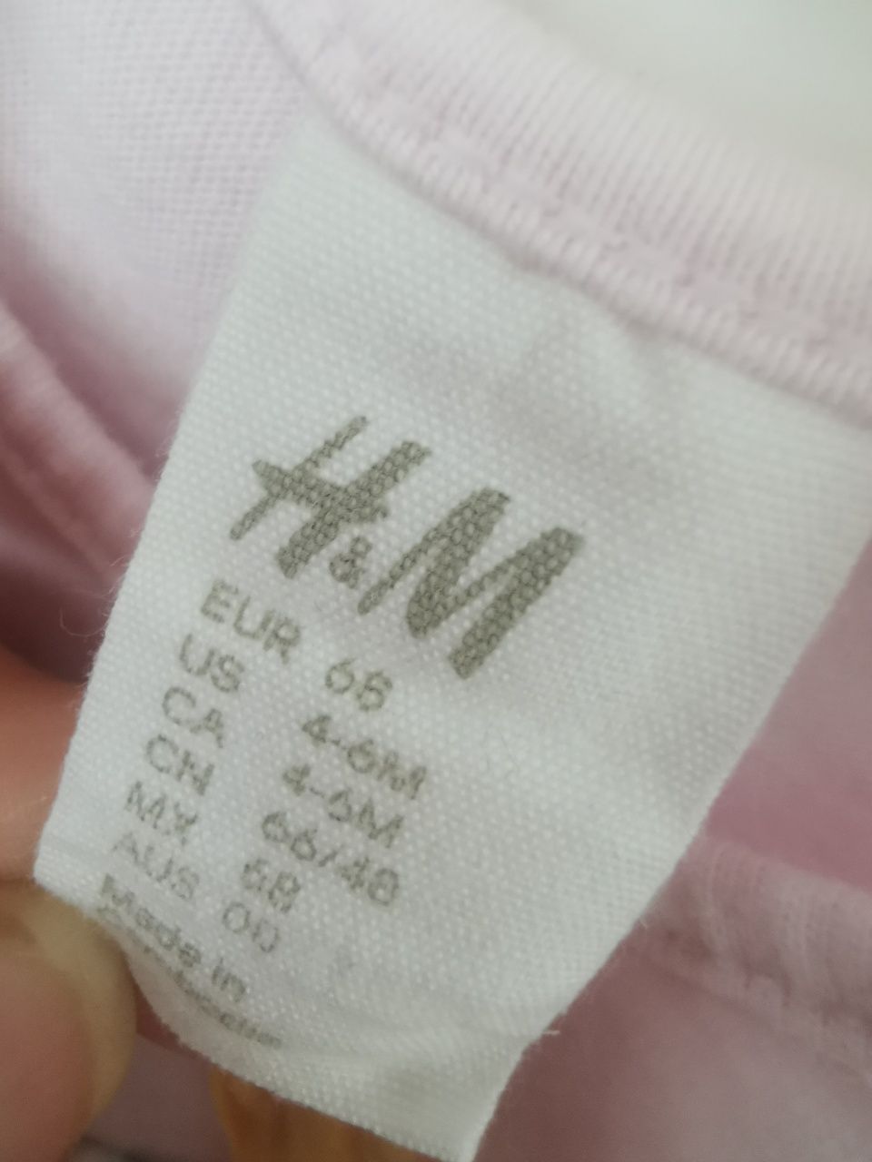 Bluzka tshirt dla dziewczynki Rozmiar 68 H&M
Z