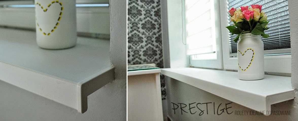 Parapet PCV Komorowy BIAŁY 25X100 CM