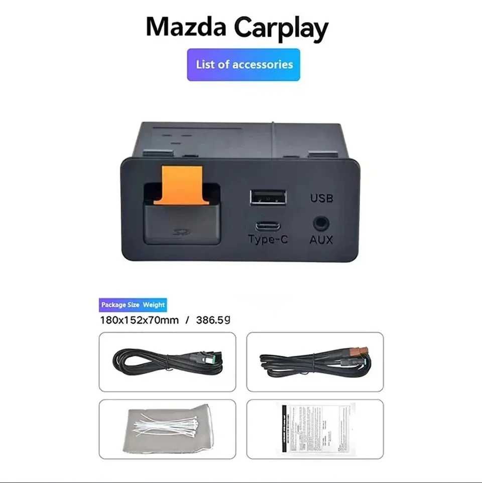 MAZDA od 2016 - Moduł Carplay Android Auto BEZPRZEWODOWY - MZD CONNECT