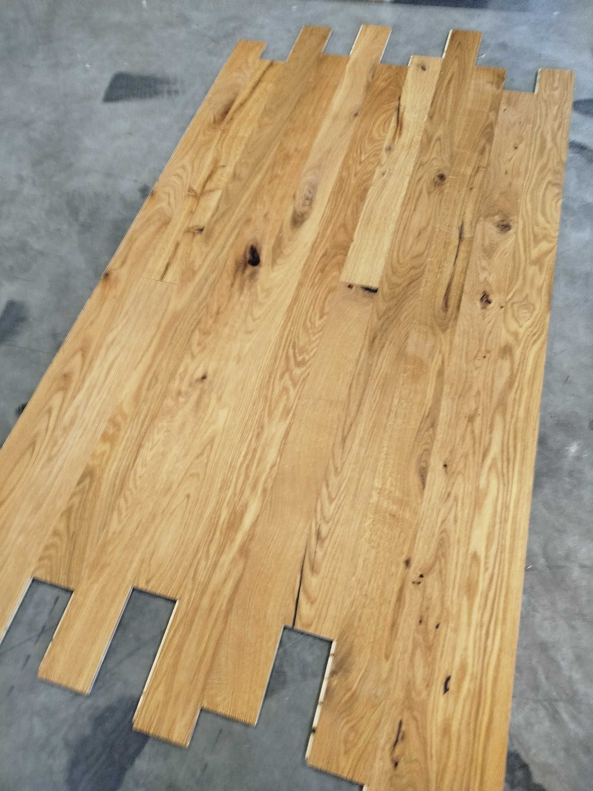OSTATNIE 22m2. Deska podłogowa DĄB 13,5x90x1740mm. olejowana z fazą.