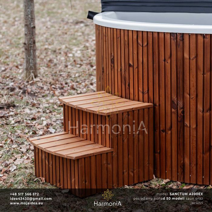 jacuzzi, balia, AKRYLOWE, hydromasaż, aero, piec 35kw, LED, transport