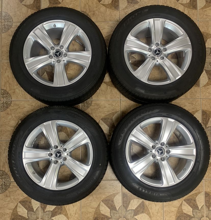 Диски R18 5/112 з зимніми шинами 235/60/18 Pirelli