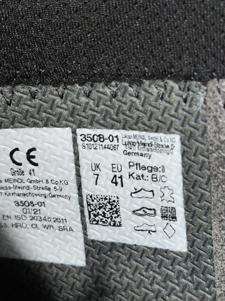 Віськові берци оригінал Meindl Safety Pro S3 3508-01 gore tex