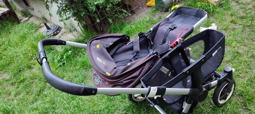 Bugaboo donkey wozek blizniaczy, rok po roku, wozek podwojny, mono
