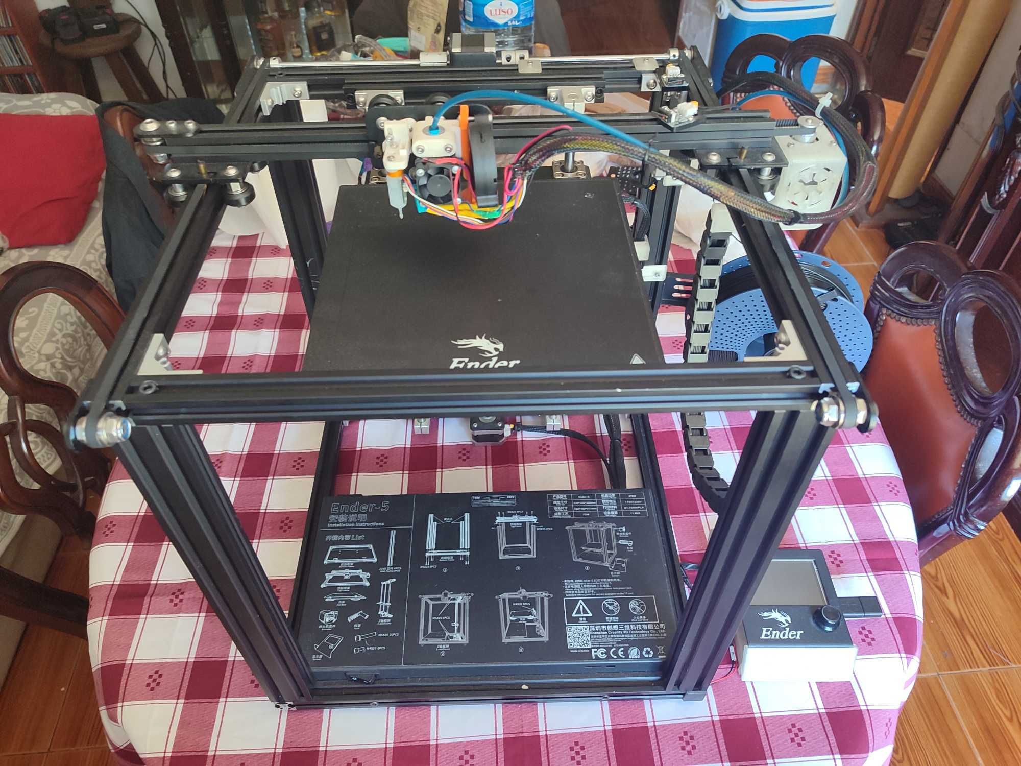 Impressora 3D Ender 5 com Vários Upgrades
