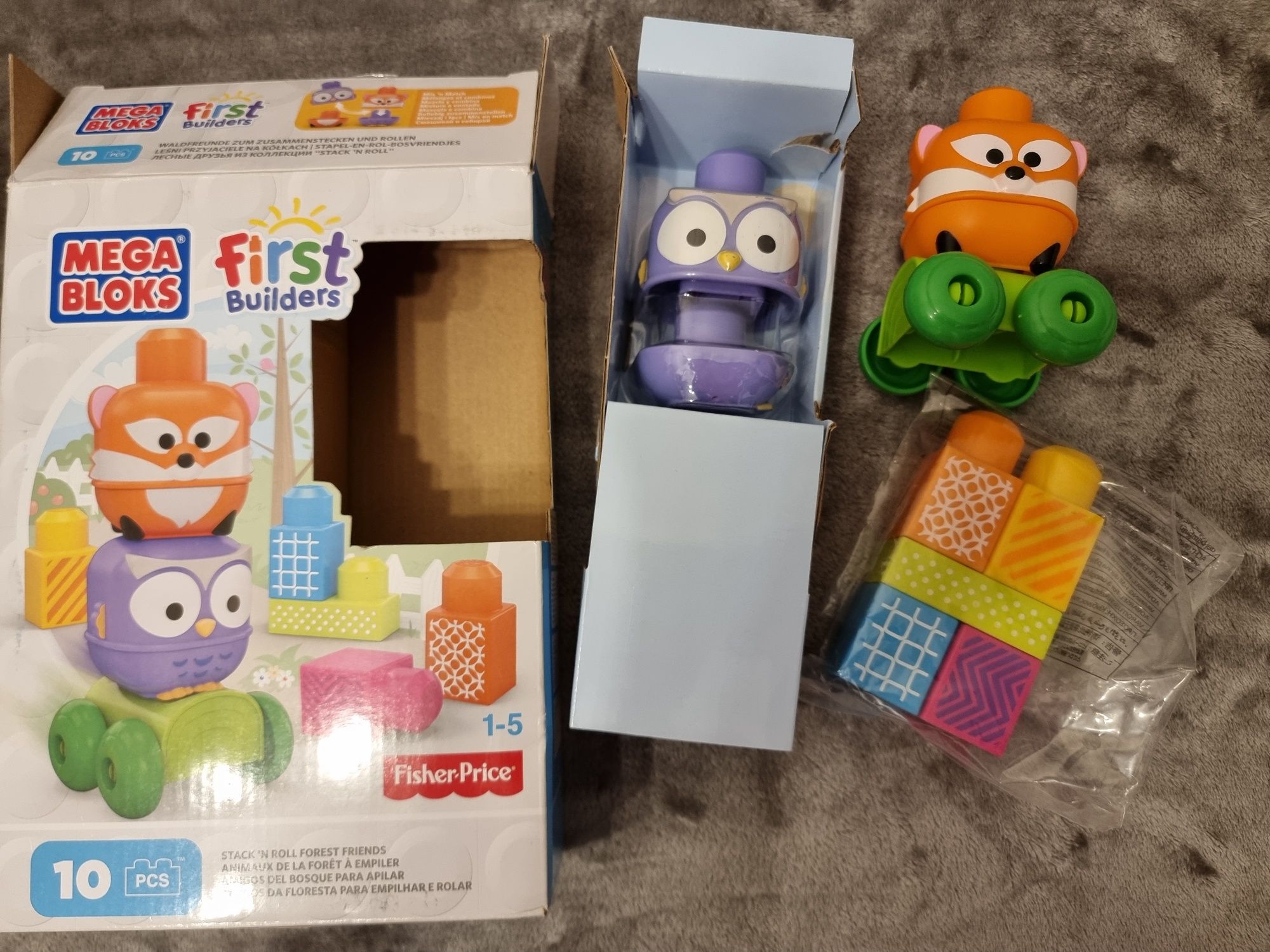 Klocki Mega Bloks przyjaciele lasu i zwierzęta z dżungli Dzień dziecka