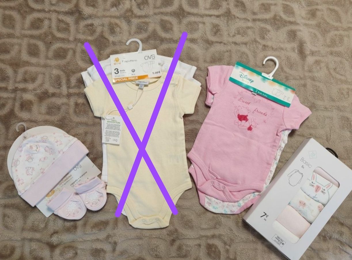 Базові боді бодіки Disney OVS Tex baby