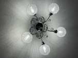 Lampa sufitowa z krysztalowymi kulami - 6 punktów światła + żarówki