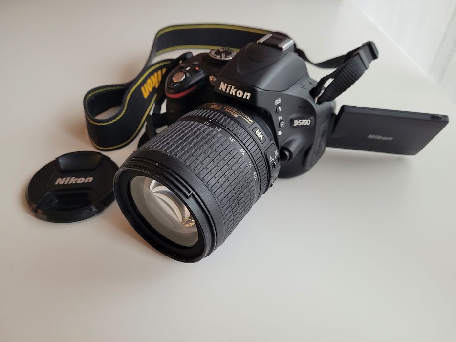 Nikon D5100 + obiektyw NIKKOR 18-105mm, stan idealny, niski przebieg