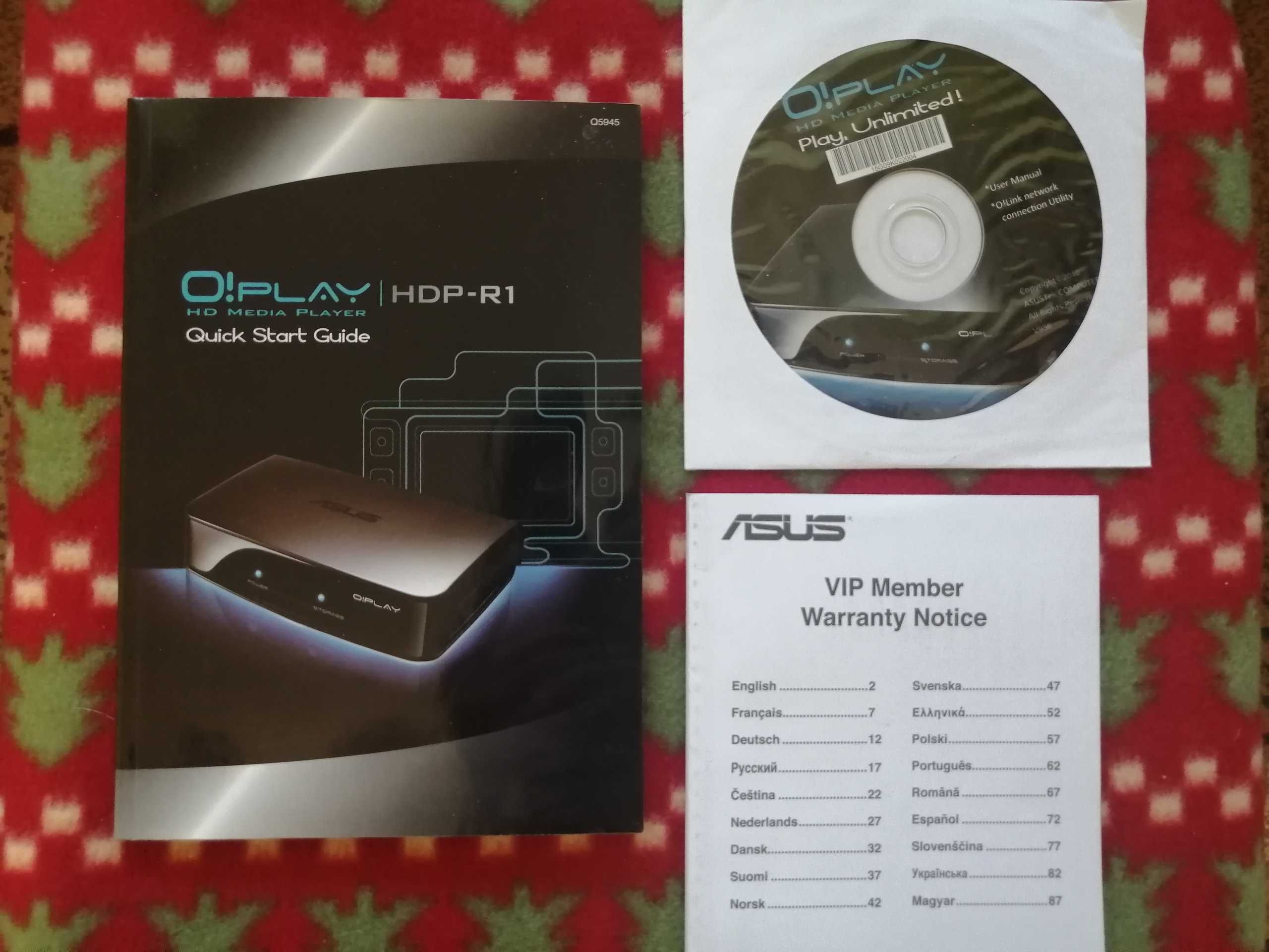 HD - Медіаплеєр ASUS O! PLAY HDP - R1