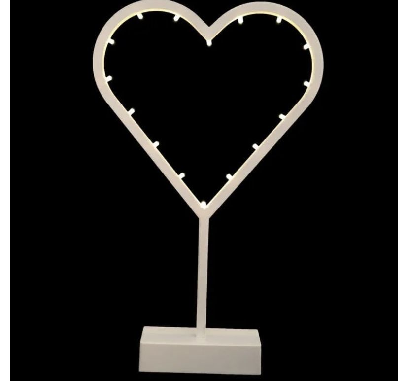 Dekoracja LED w kształcie serca 38 cm – romantyczne światło!