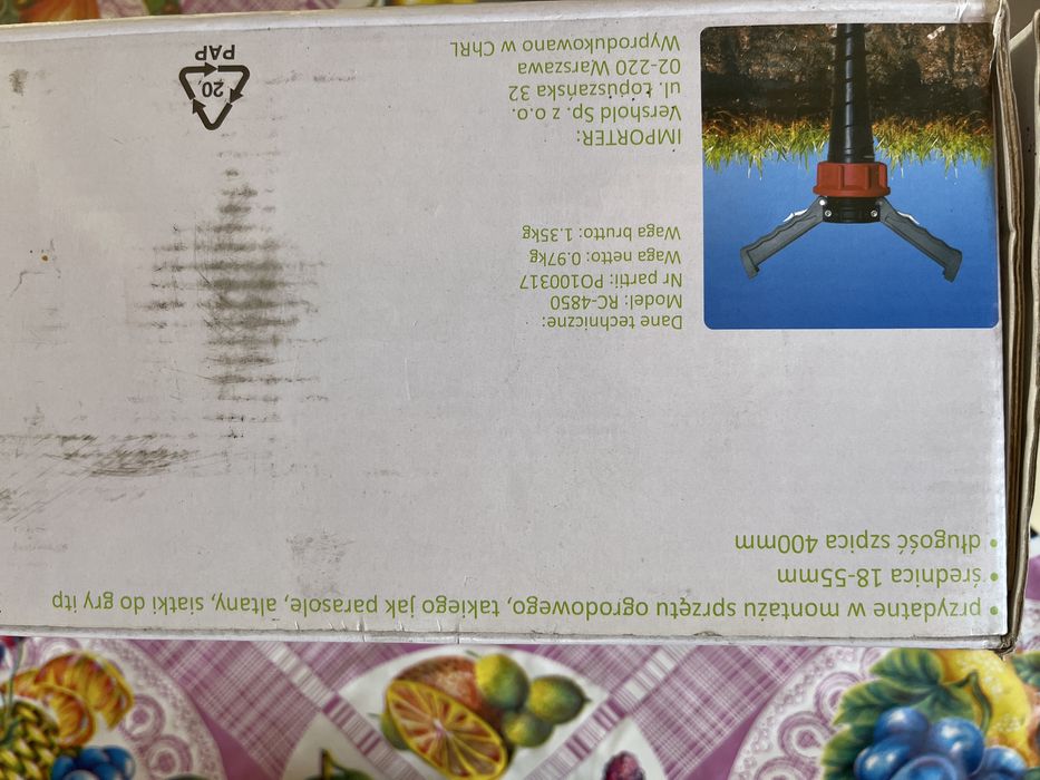 Podstawa ogrodowa pod parasol