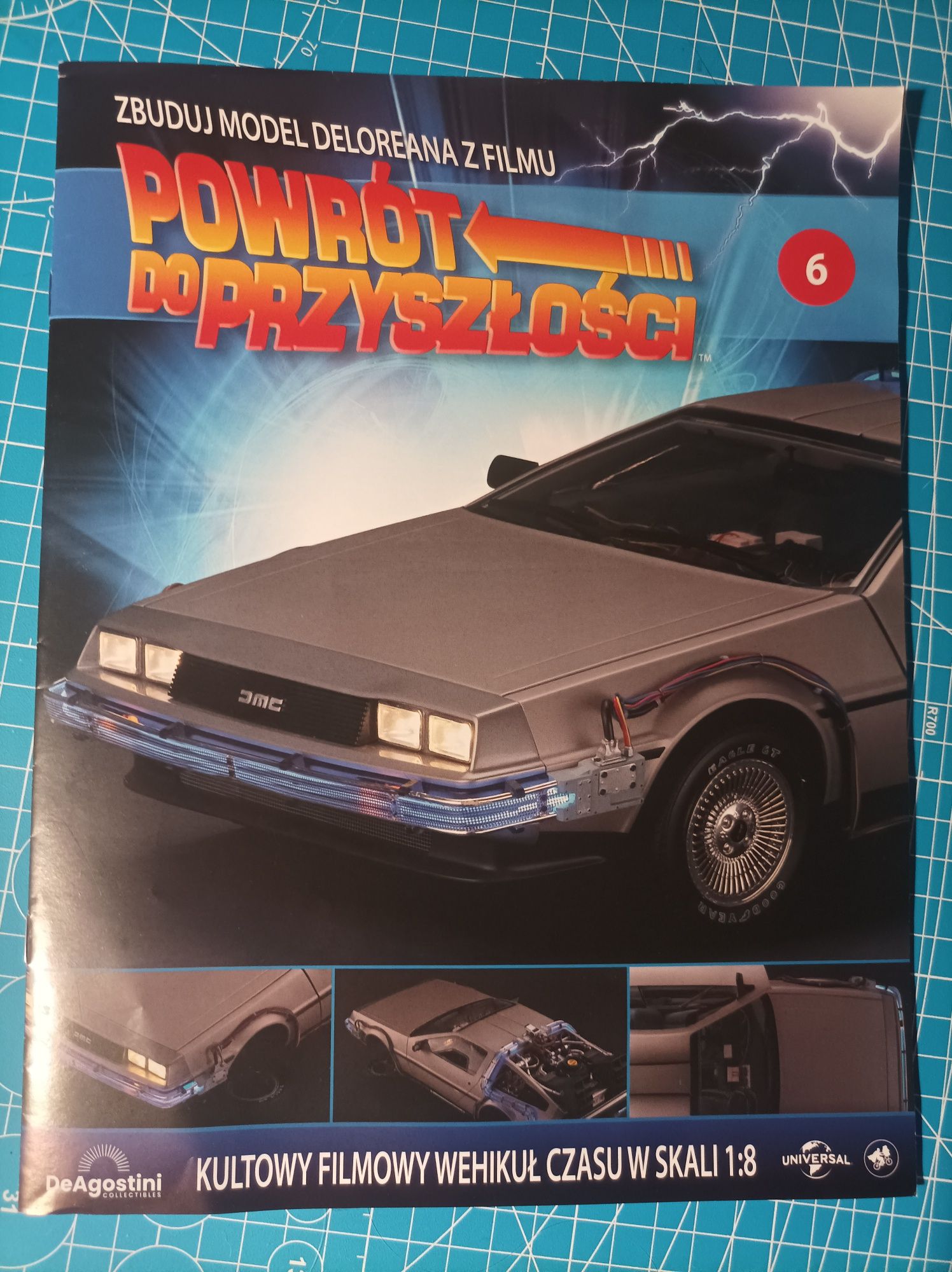 Model DELOREAN 1:8. DeAgostini. Numer 6