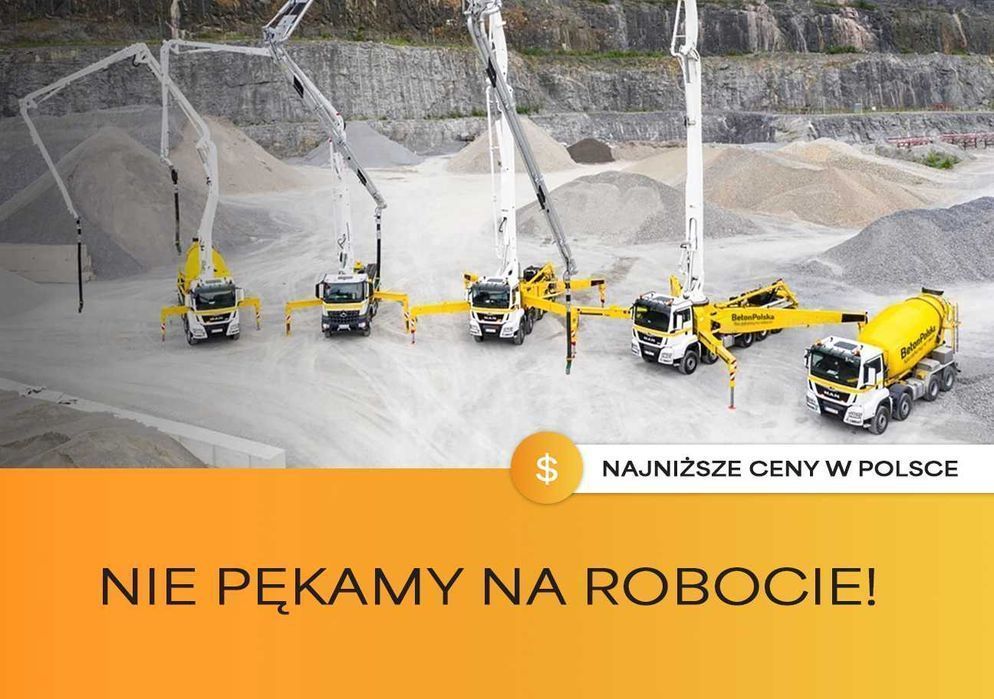 Beton towarowy B20 C20 B25 suchy beton kruszywa pompogruszka cement