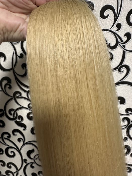 Натуральный волос блонд 65 см 120 грамм Славянка люкс7000