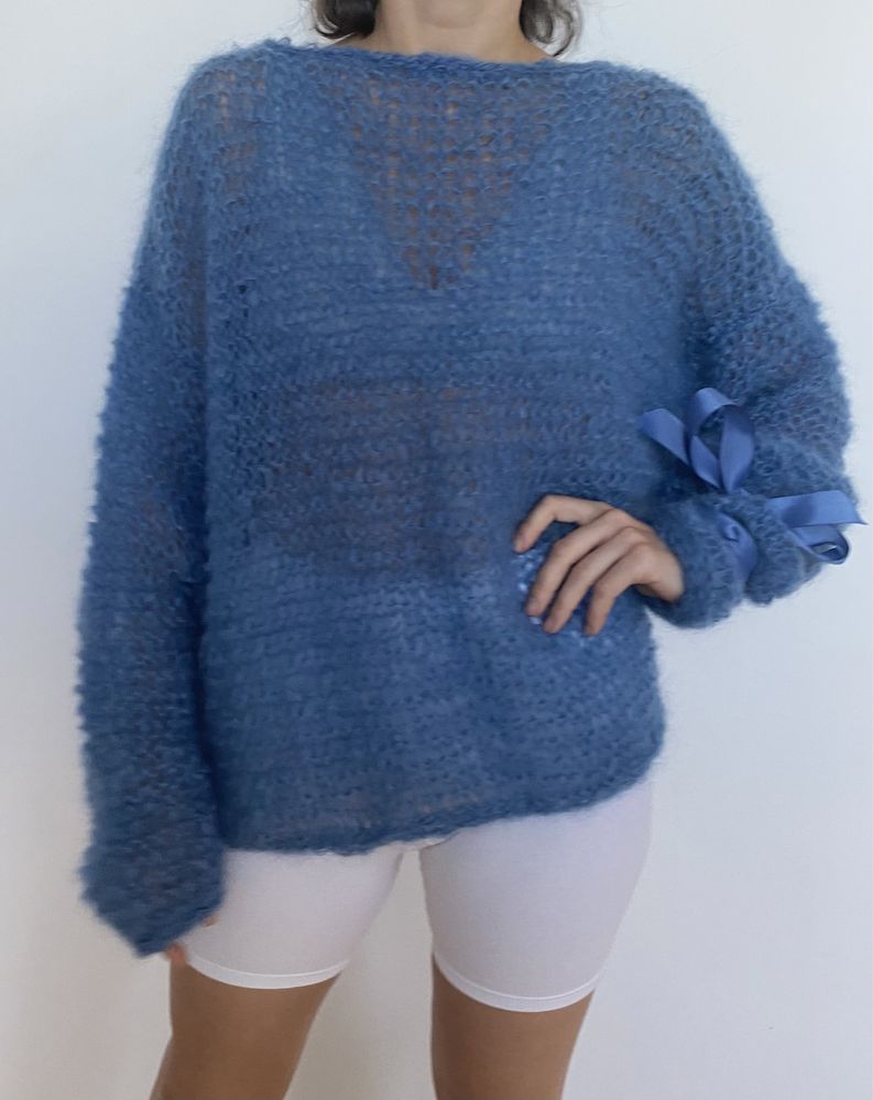 Sweter oversize robiony rręcznie/ handmade