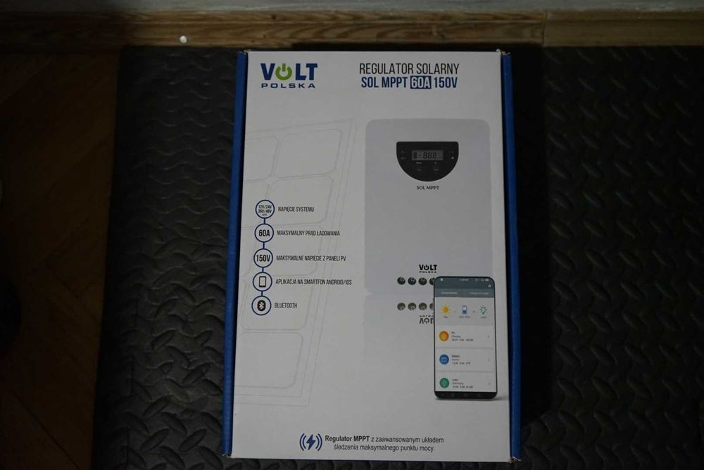 Volt Sol MPPT 60A 12/24/36/48 Regulator Solarny