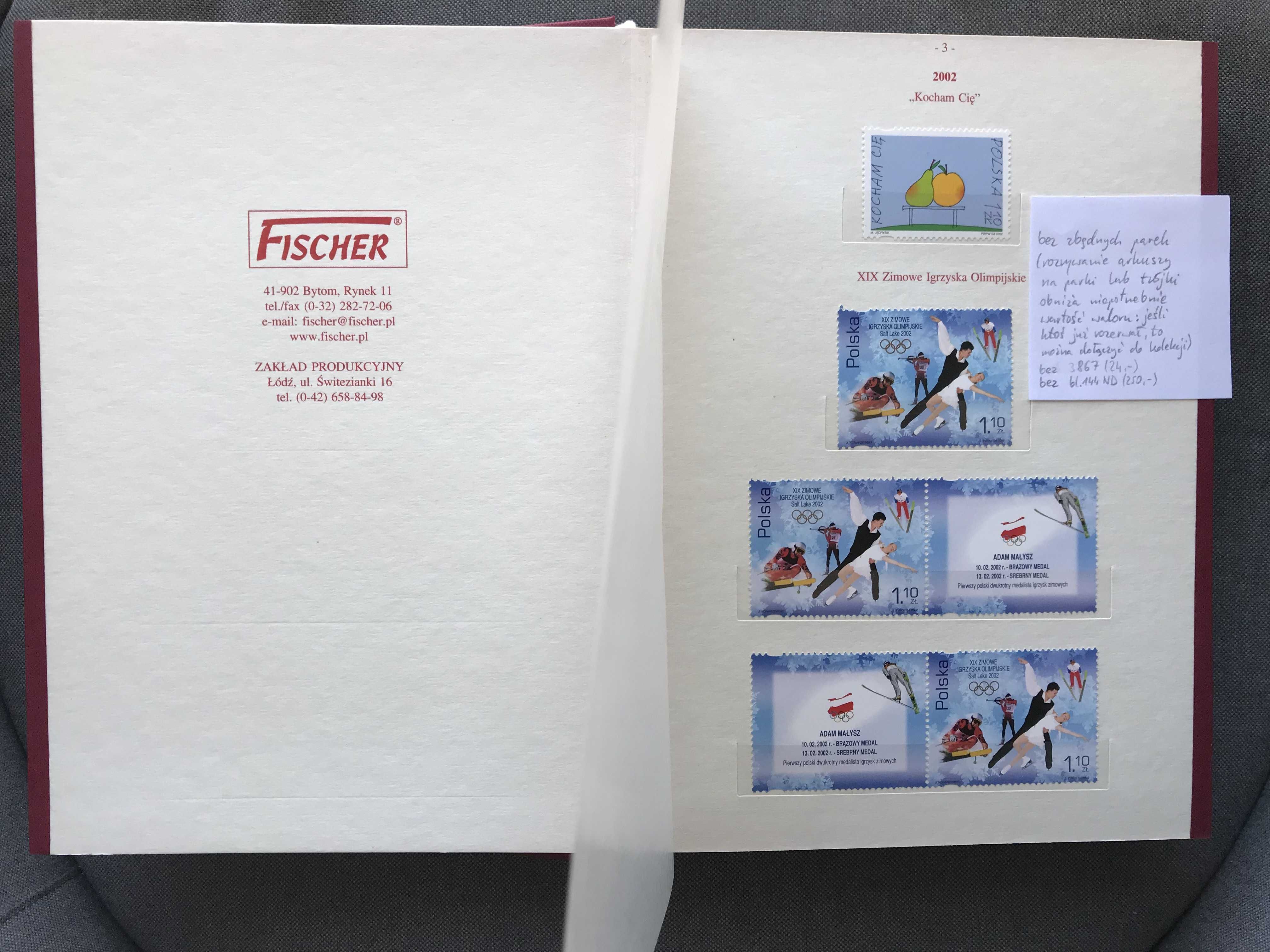 Klaser jubileuszowy tom XXIV: znaczki czyste ** (Polska 2002 - 2003)
