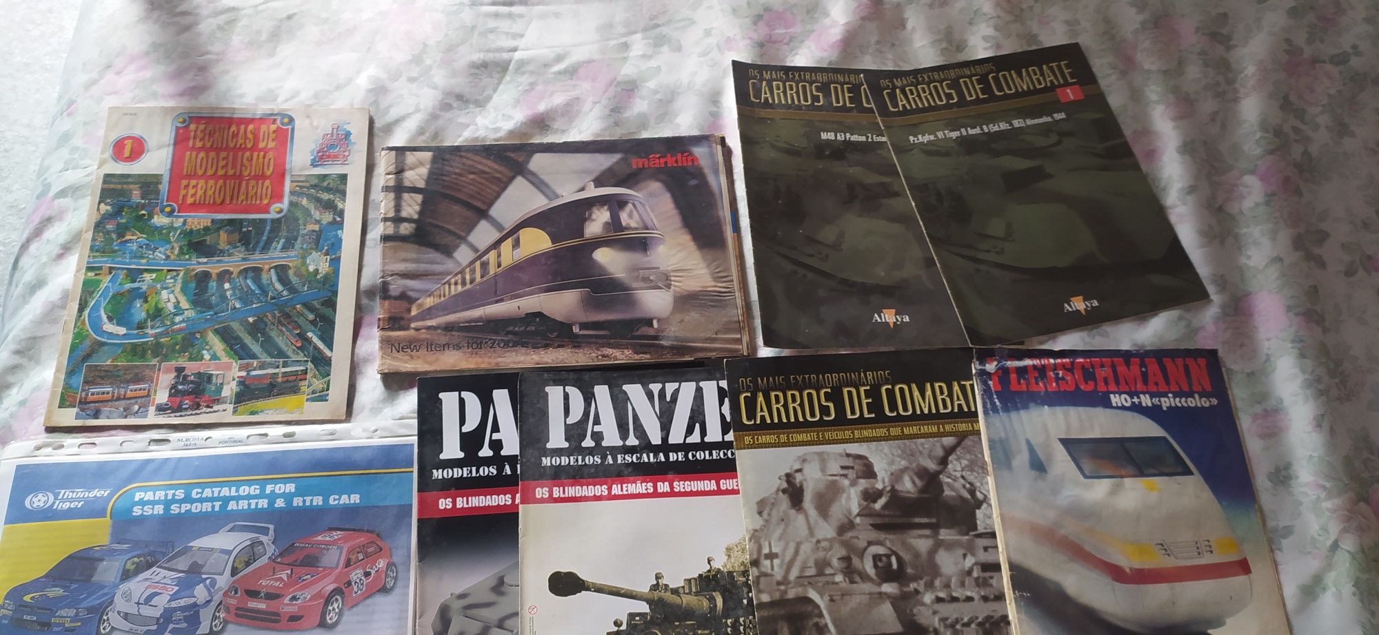 Vendo avião de montar e livros antigos