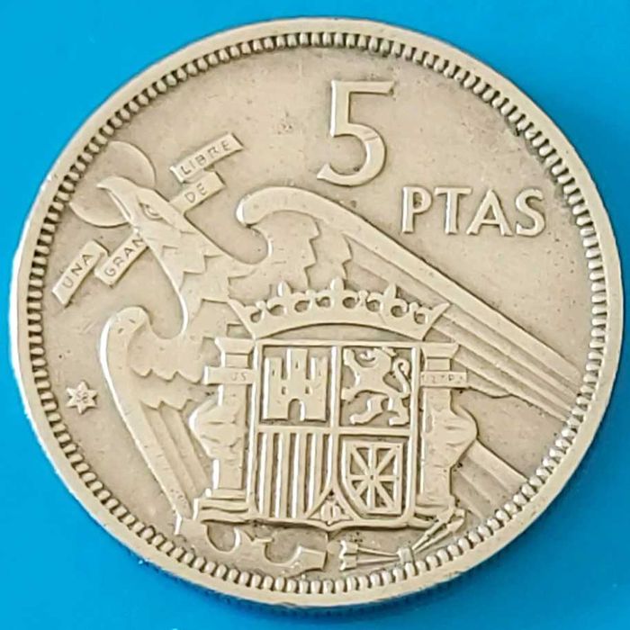 5 Pesetas de 1957*58 Francisco Franco