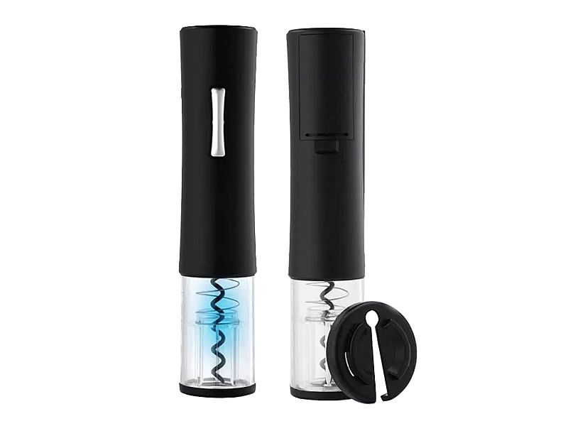 Korkociąg Elektryczny Otwieracz Wina LED na baterie czarny Braders