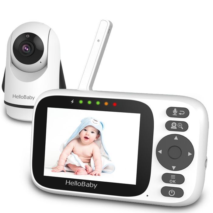 HelloBaby Niania Video z Kamerą, Dźwiękiem i Night Vision