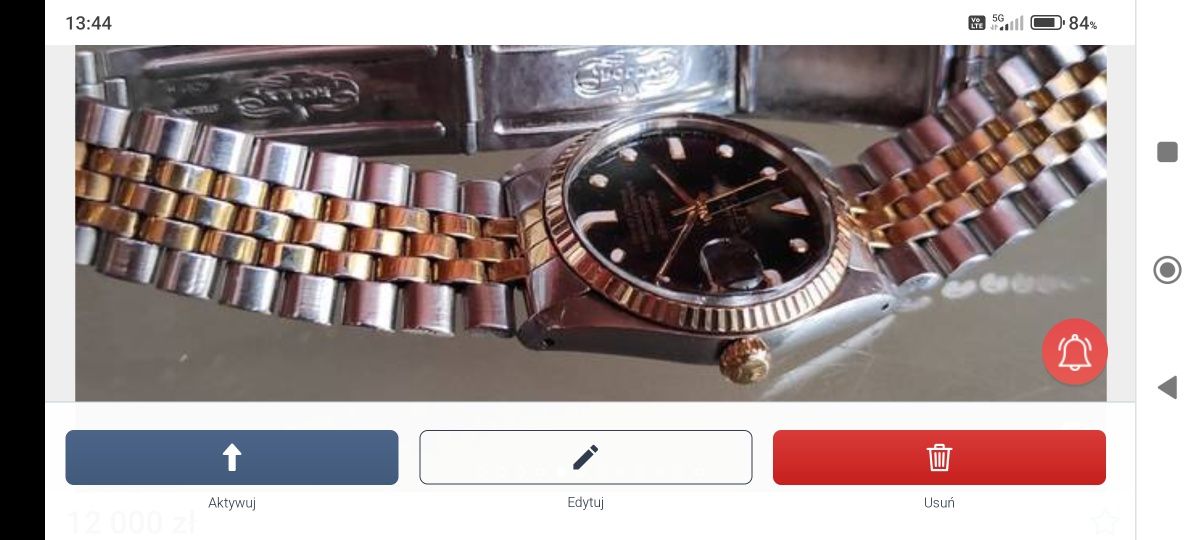 Zegarek automatyczny Rolex Tudor z lat 70