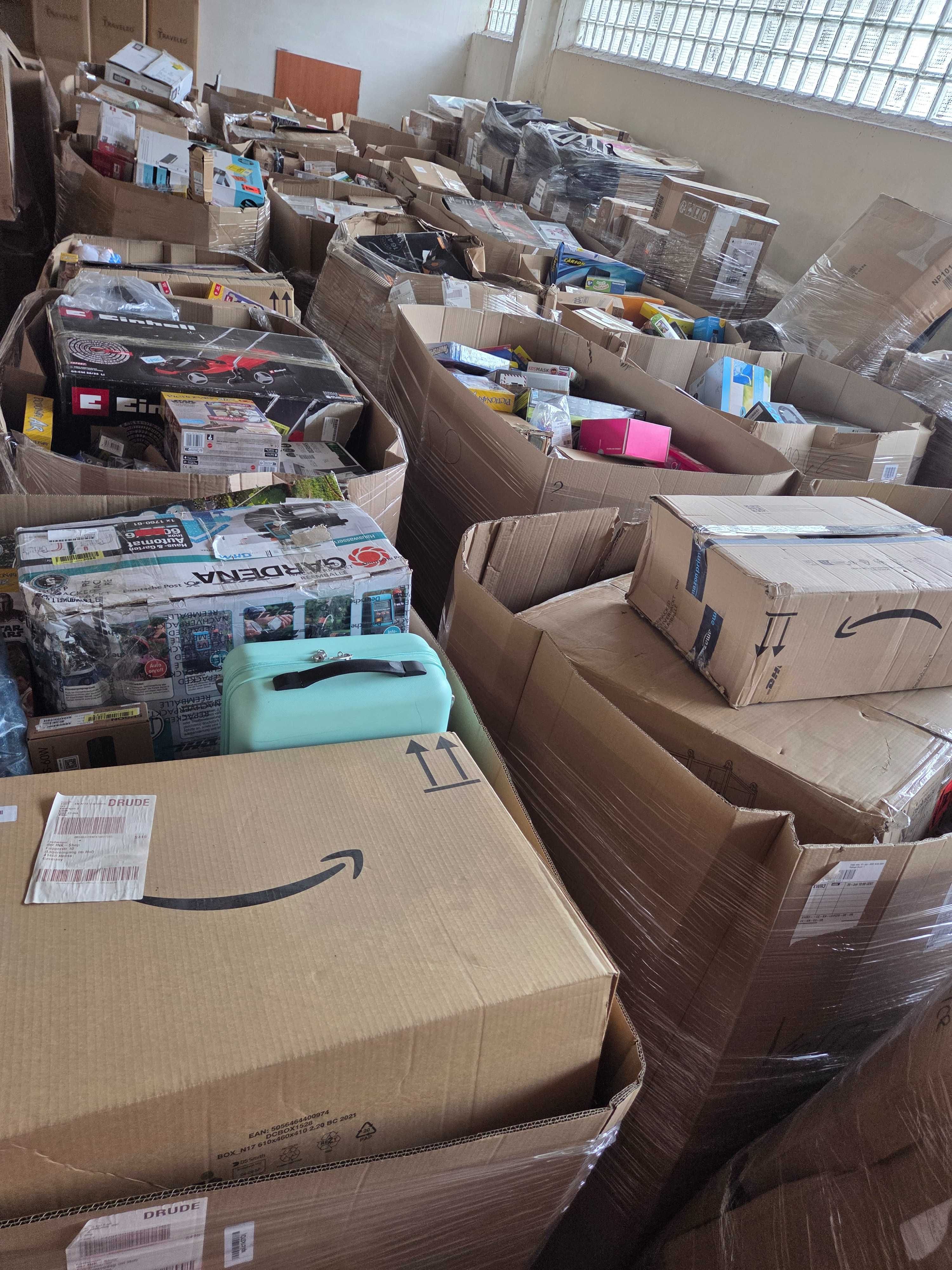 Palety mix boxy hurt zwroty konsumenckie Kesser Amazon Costway Tchibo