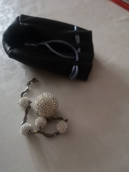 Swarovski bransoletka i zawieszka